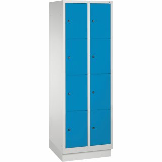 C+P Fächerschrank 8020204S10005 m. Sockel 8Fächer lgr/lbl