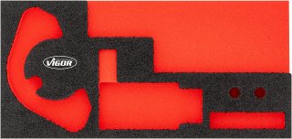 VIGOR Weichschaumeinlage ∙ leer ∙ V7722N-L ∙ L x B x H: 393 mm x 188 mm x 35 mm