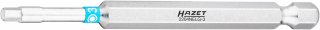 HAZET Bit 2204NELG-3 ∙ 1/4 Zoll (6,3 mm) Sechskant massiv ∙ Innen Sechskant Profil ∙ SW 3 mm