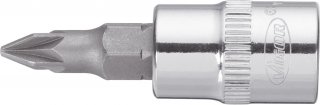 VIGOR Pozidriv Schraubendreher-Einsatz ∙ V2440N ∙ 1/4 Zoll (6,3 mm) Vierkant hohl ∙ Pozidriv Profil PZ ∙ SW PZ2