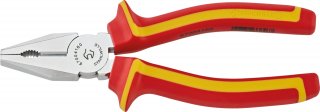 VDE-Kombinationszange L.160mm Kopf verchromt Griffe 2-Komponenten-Griffe