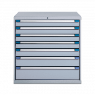 Schubladenschrank RAL 7035