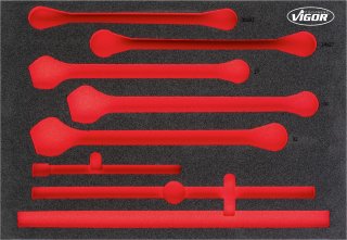 VIGOR Weichschaumeinlage ∙ leer ∙ V6820-L ∙ L x B x H: 563 mm x 393 mm x 35 mm