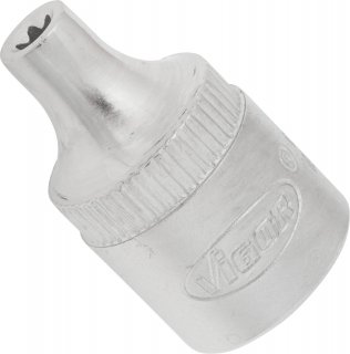 VIGOR T Steckschlüsseleinsatz ∙ V2724N ∙ 3/8 Zoll (10 mm) Vierkant hohl ∙ Außen TORX® Profil ∙ SW E4