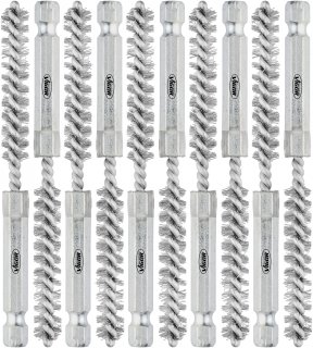 VIGOR Stahlbürsten Satz ⌀ 8 mm ∙ V4646S-8