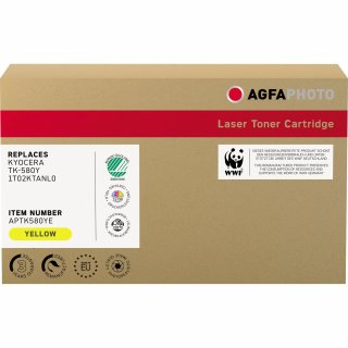 AgfaPhoto Toner APTK580YE wie Kyocera TK-580Y gelb