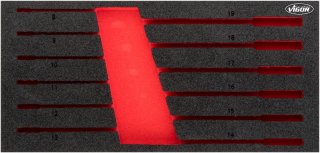 VIGOR Weichschaumeinlage ∙ leer ∙ V5077-L ∙ L x B x H: 393 mm x 188 mm x 35 mm