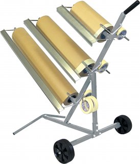 Fahrbarer Papierständer - für 3 Rollen - 30/60/ 90 cm