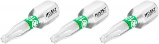 HAZET Bit 2223N-T10/3 ∙ 1/4 Zoll (6,3 mm) Sechskant massiv ∙ Innen TORX® Profil ∙ 3-teilig ∙ SW T10