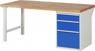 Werkbank 7508A1 | B2000xT900xH890mm | 3xSchublade-VA