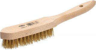 VIGOR Drahtbürste ∙ Messing ∙ 4-reihig ∙ V6807-4 ∙ Länge: 150 mm