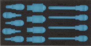 HAZET 2-Komponenten Weichschaumeinlage 163-220L ∙ L x B: 342 mm x 172 mm