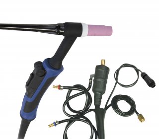 WIG-Brenner GRIP SR 20 P - flüssig. - 8 m - St. 35/50 + AMPH. 7-pol.
