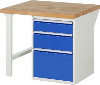 Werkbank 7508A1 | B1000xT900xH890mm | 3xSchublade-VA