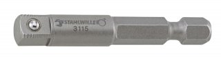 Bit-Verbindungsteil | handbetätigt 6kant 1/4" Außen-4kant 1/4" L.50mm