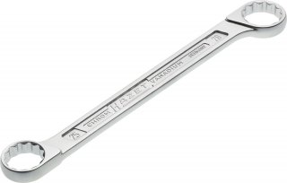 HAZET Doppel-Ringschlüssel 610N-25X28 ∙ Außen Doppelsechskant-Tractionsprofil ∙ SW 25 x 28 mm