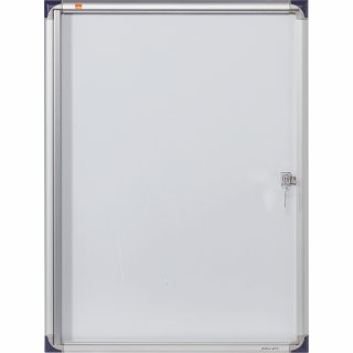 Nobo Schaukasten 1900846 51x68x 2,2cm innen 4 x DIN A4 weiß/silber