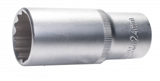 Steckschlüsseleinsatz | 1/2" | Zwölfkant | 24 mm | tief Steckschlüsseleinsatz | 1/2" | Zwölfkant | 24 mm | tief