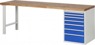 Werkbank 7517A1 | B2500xT700xH890mm | 7xSchublade-TA
