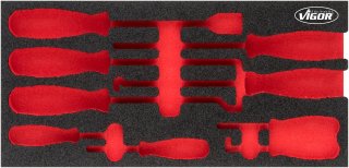 VIGOR Weichschaumeinlage ∙ leer ∙ V5070-L ∙ L x B x H: 393 mm x 188 mm x 35 mm