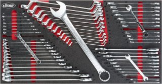 VIGOR Ring-Maul- | Doppelring- | Doppel-Maulschlüssel Satz ∙ für Series XL ∙ V6650 ∙ 58-teilig ∙ 6 – 36 · 6 x 7 – 30 x 32 ∙ Anzahl