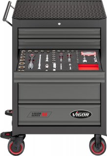 VIGOR Werkstattwagen Series M ∙ leer ∙ V5489 ∙ L x B x H: 681 mm x 460 mm x 1016 mm
