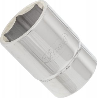 VIGOR Steckschlüsseleinsatz ∙ V2329N ∙ 3/4 Zoll (20 mm) Vierkant hohl ∙ Außen Sechskant Profil ∙ SW 27 mm