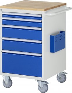Montagewagen L5.2 | B580xT650xH975mm | 5xSchublade-VA | B-Top-25mm