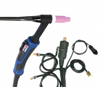 WIG-Brenner GRIP SR 20 DB - flüssig. - 4 m - St. 35/50 + AMPH. 7-pol.