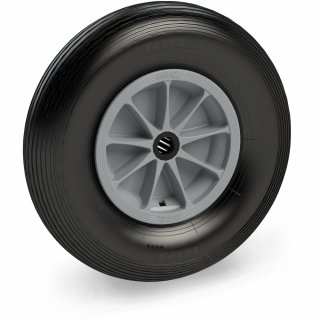 PU-geschäumtes Rad 400 x 100 mm - Rille
