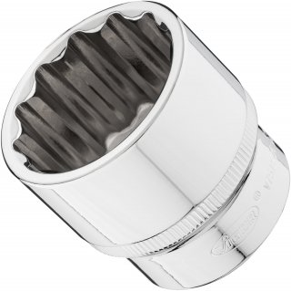 VIGOR Steckschlüsseleinsatz ∙ V7512-36 ∙ 1/2 Zoll (12,5 mm) Vierkant hohl ∙ Außen Doppelsechskant Profil ∙ SW 36 mm