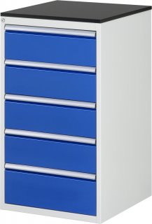Schubladenschrank L7.5 | B580xT650xH1030mm | M-Top-22mm | 5xSchublade-TA