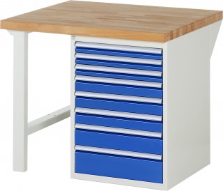 Werkbank 7519A1 | B1000xT900xH890mm | 8xSchublade-VA
