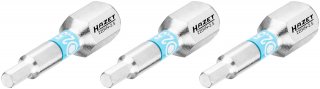 HAZET Bit 2204N-2.5/3 ∙ 1/4 Zoll (6,3 mm) Sechskant massiv ∙ Innen Sechskant Profil ∙ 3-teilig ∙ SW 2,5 mm