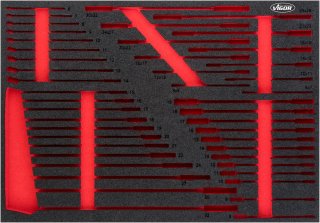 VIGOR Weichschaumeinlage ∙ leer ∙ V6724-L ∙ L x B x H: 563 mm x 393 mm x 35 mm