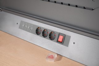 VIGOR Lochwandplatte mit Netzversorgung 861 mm ∙ V6000-015SP ∙ L x B: 861 mm x 301 mm