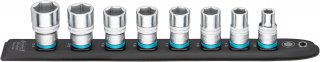 HAZET SmartRail ∙ Flexible Kunststoff-Steckleiste 900-SR/8 ∙ 1/2 Zoll (12,5 mm) Vierkant hohl ∙ 8-teilig ∙ 10 ∙ 13 ∙ 16 ∙ 17 ∙ 1