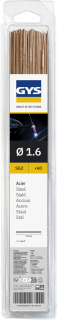 60 WIG-Schweißstäbe Stahl - Ø 1,6 mm - 330 mm - 0,33 kg - Blister