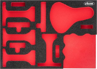 VIGOR Weichschaumeinlage ∙ leer ∙ V5549-1-NL ∙ L x B x H: 393 mm x 282 mm x 35 mm