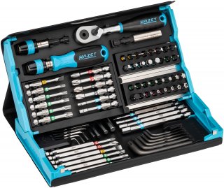 HAZET SmartCase Bit Satz 2200SC-31 ∙ 1/4 Zoll (6,3 mm) Sechskant massiv ∙ Schlitz Profil | Kreuzschlitz Profil PH | Pozidriv Profi
