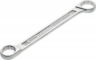 HAZET Doppel-Ringschlüssel 610N-30X34 ∙ Außen Doppelsechskant-Tractionsprofil ∙ SW 30 x 34 mm