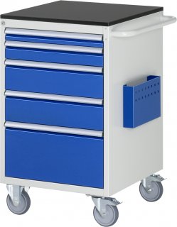Montagewagen L5.2 | B580xT650xH970mm | 5xSchublade-VA | M-Top-20mm