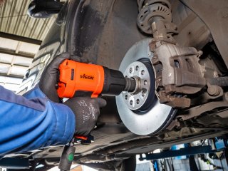 VIGOR Schlagschrauber Steckschlüsseleinsatz ∙ V5182 ∙ 3/4 Zoll (20 mm) Vierkant hohl ∙ Außen Doppelsechskant Profil ∙ SW 32 mm