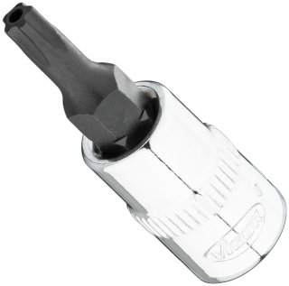 VIGOR Schraubendrehereinsatz ∙ V7037-IPR20 ∙ 1/4 Zoll (6,3 mm) Vierkant hohl ∙ Innenprofil mit 5 abgerundeten Flanken | mit Stirn