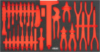 VIGOR Weichschaumeinlage ∙ leer ∙ V7015N-L ∙ L x B x H: 750 mm x 393 mm x 35 mm