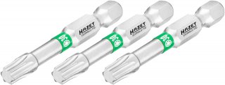 HAZET Bit 2223NSLG-T30/3 ∙ 1/4 Zoll (6,3 mm) Sechskant massiv ∙ Innen TORX® Profil ∙ 3-teilig ∙ SW T30