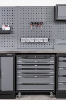 VIGOR Werkstattwagen für VIGOR Schrankwand-System ∙ 833 mm ∙ V6000-019XL ∙ L x B x H: 861 mm x 459 mm x 940 mm