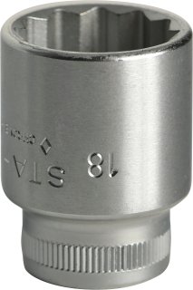 3/8" Steckschlüsseleinsatz SW 18mm L.32mm