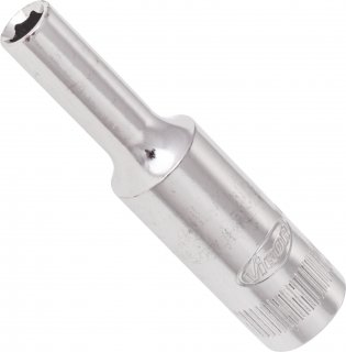 VIGOR Sechskant Steckschlüsseleinsatz ∙ lang ∙ V2533N ∙ 1/4 Zoll (6,3 mm) Vierkant hohl ∙ Außen Sechskant Profil ∙ SW 4 mm