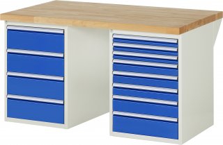 Werkbank 7822A3 | B1500xT900xH890mm | 12xSchublade-TA